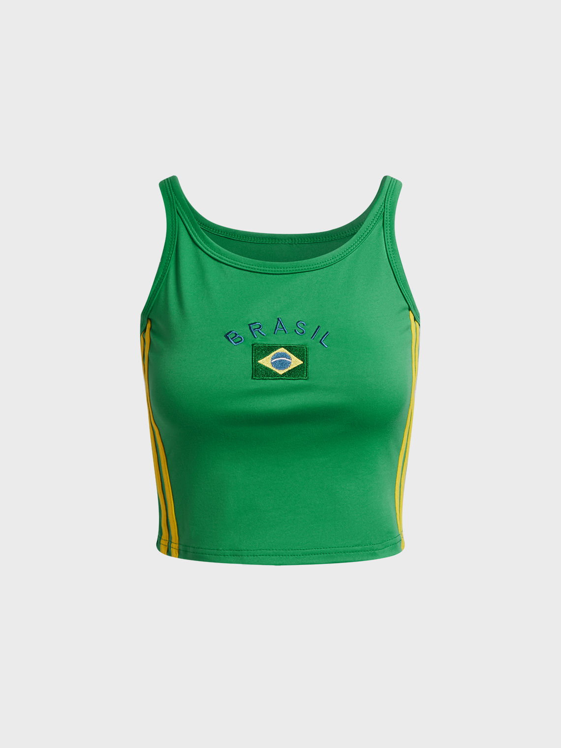 Brasil Text Letters Cami Top