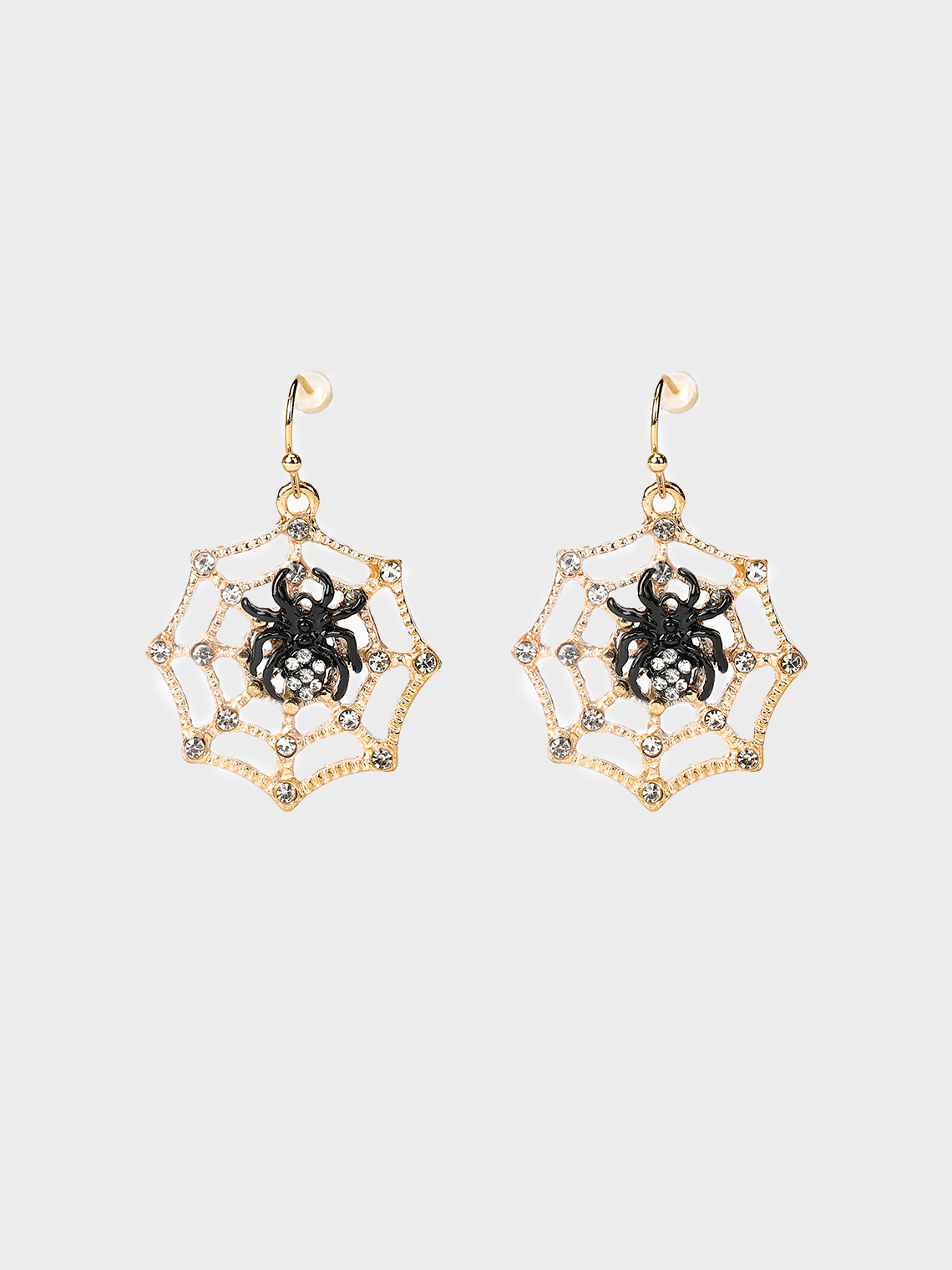 Metal Spider Web Pattern Earrings