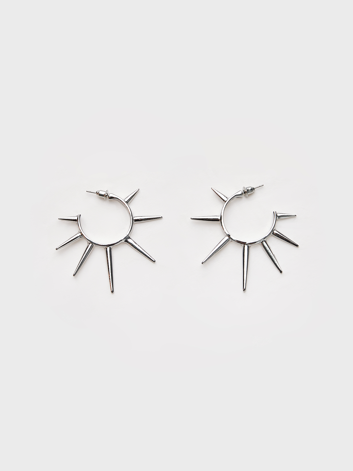 Punk Silver Accessory Earrings