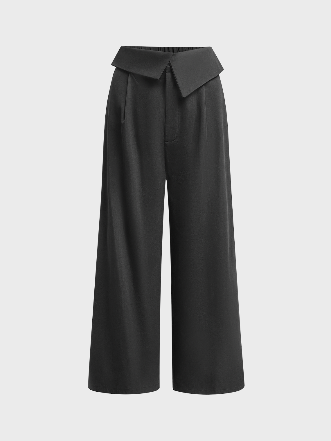 Plain Wide Leg Back To Work Pants