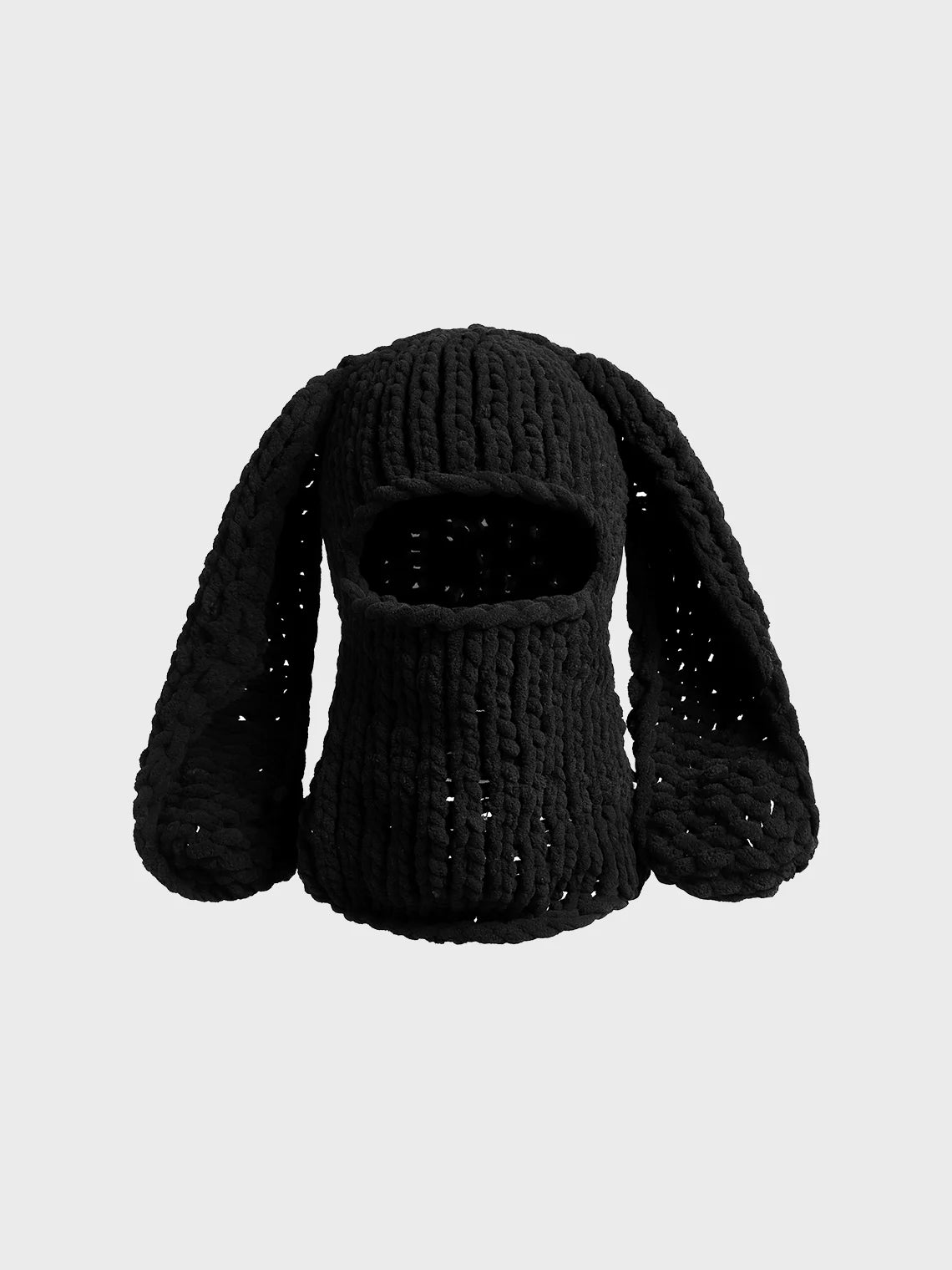 Knitted 3D Ear Plain Turban Hat