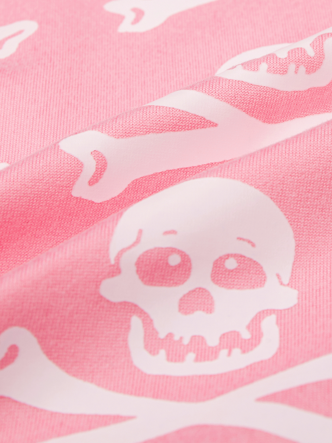 Y2k Pink Skull Basic Top T-Shirt