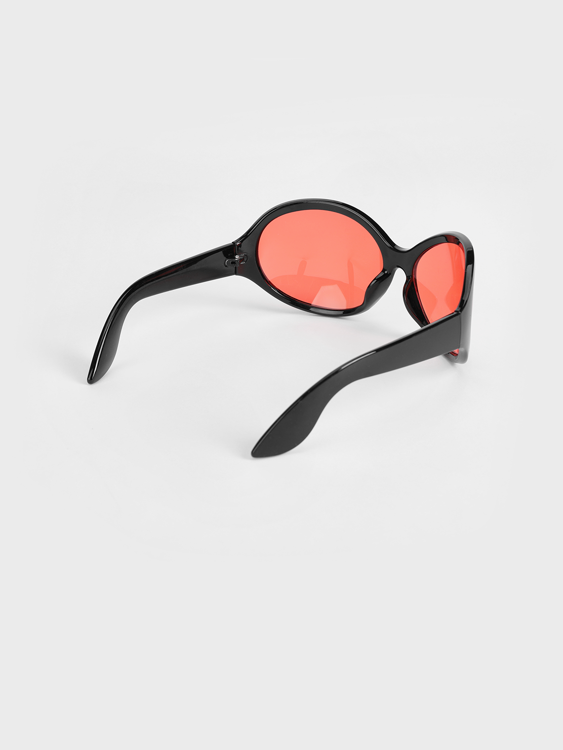 Plastic Oval Frame Plain Sunglasses