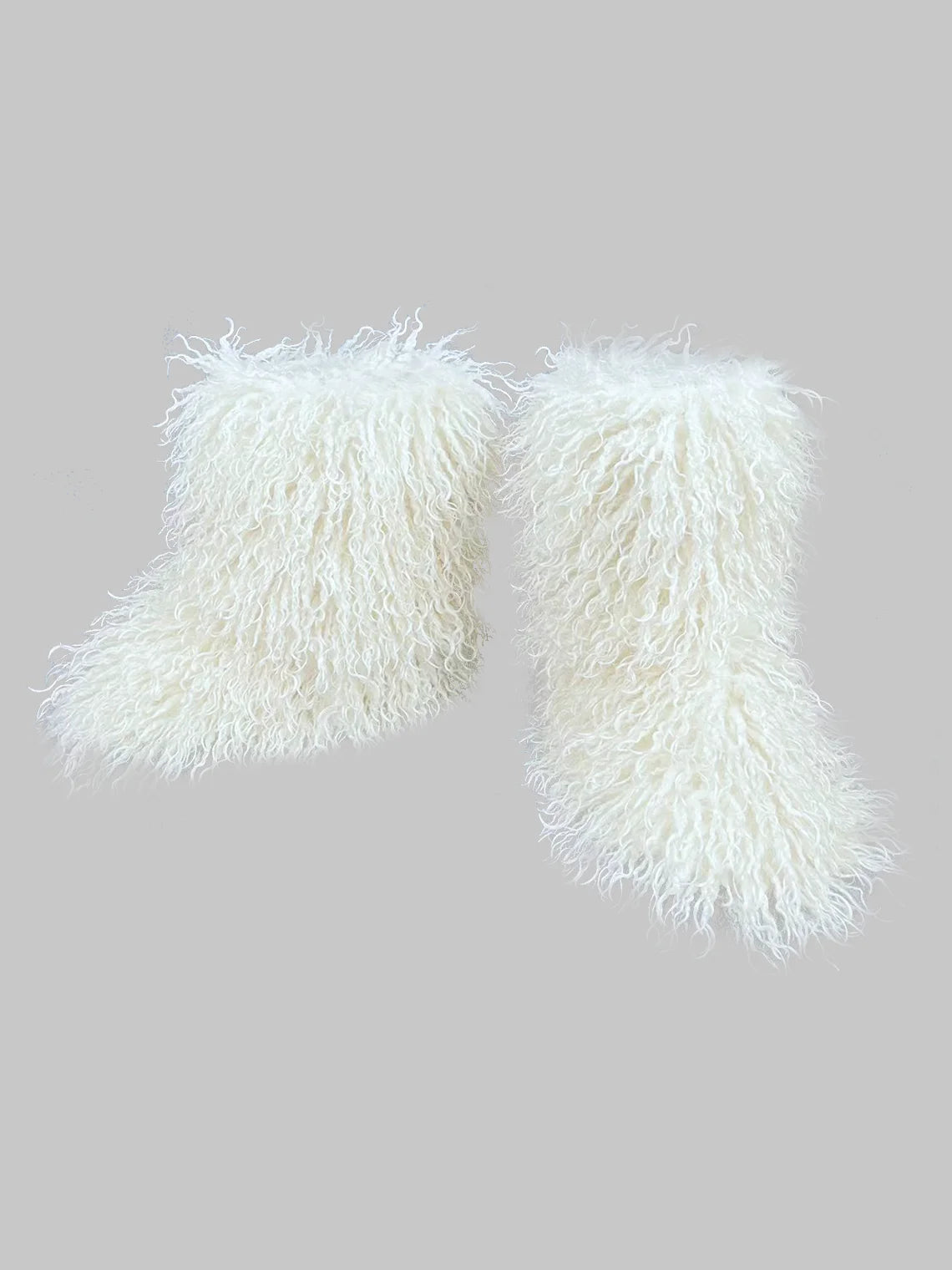 Fuzzy Faux Fur Ankle Plain Snow Boots