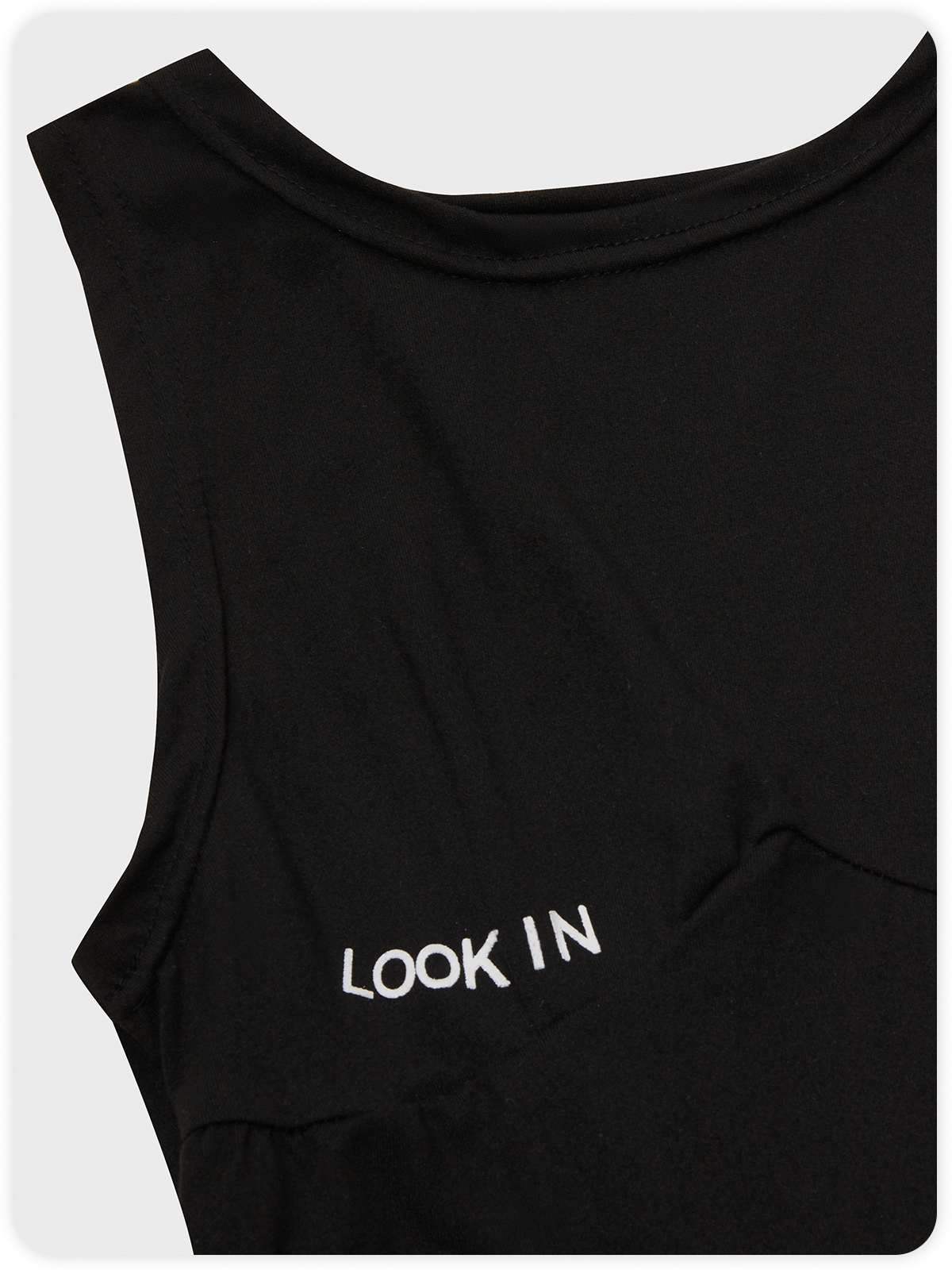 Street Black Letter embroidery Bodysuit