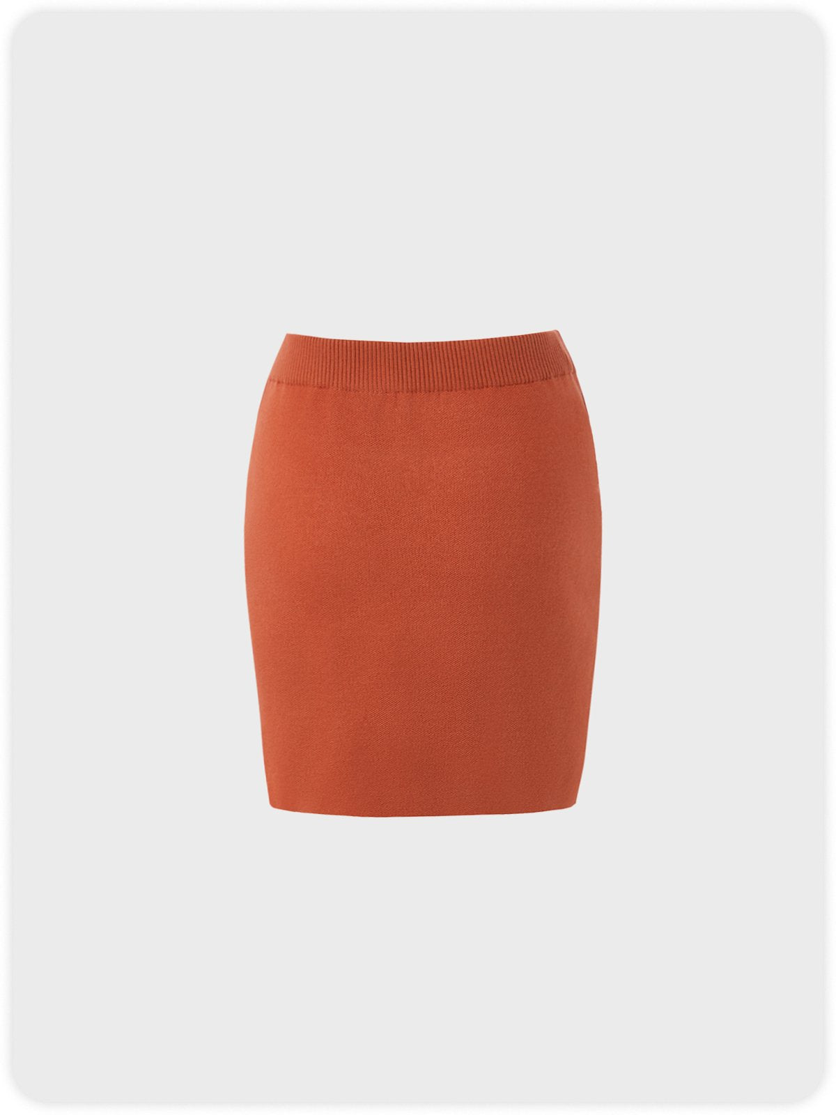 Casual Red Brown Bottom Skirt