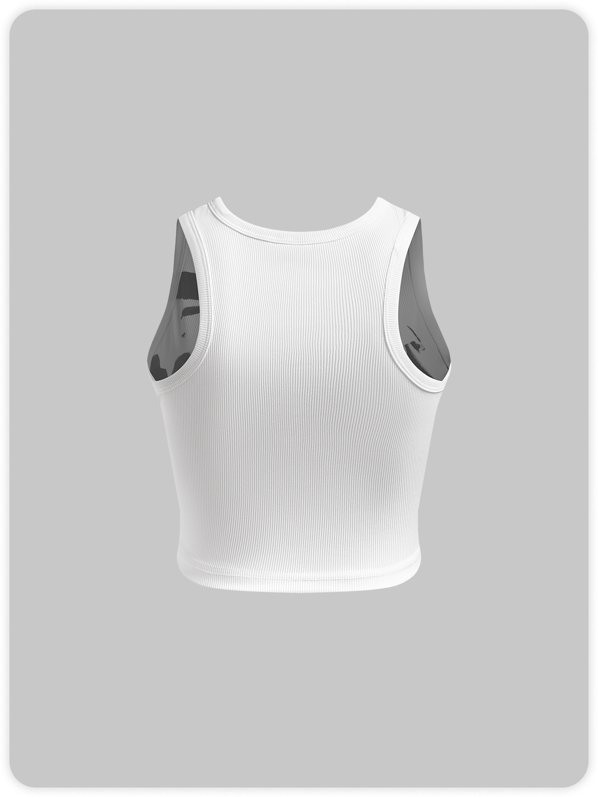 Figure Basic Crew Neck Figure Tank Top