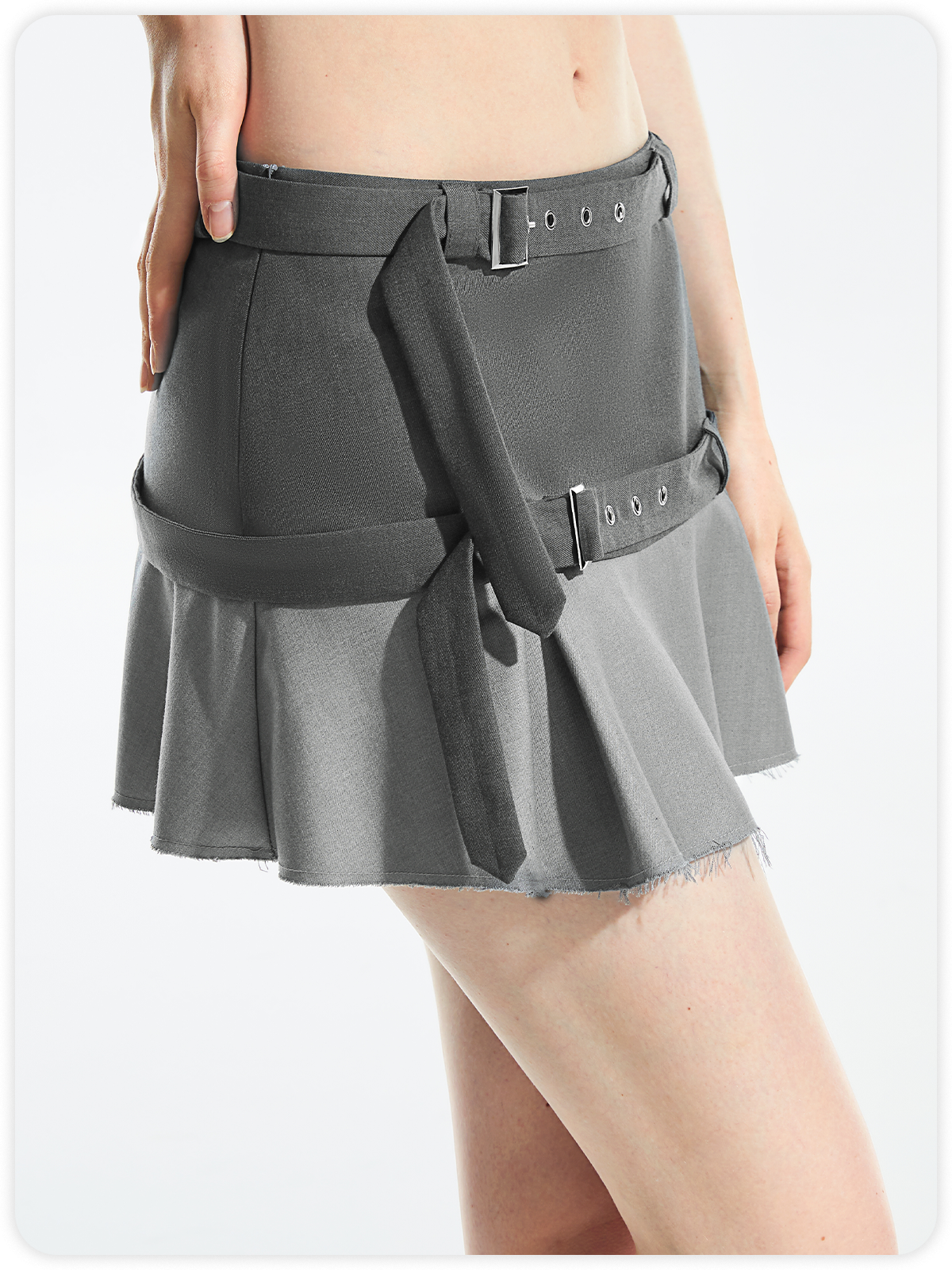 Street Gray Bottom Skirt