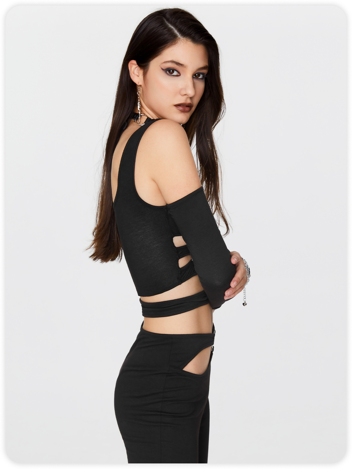 Street Black Top Women Top