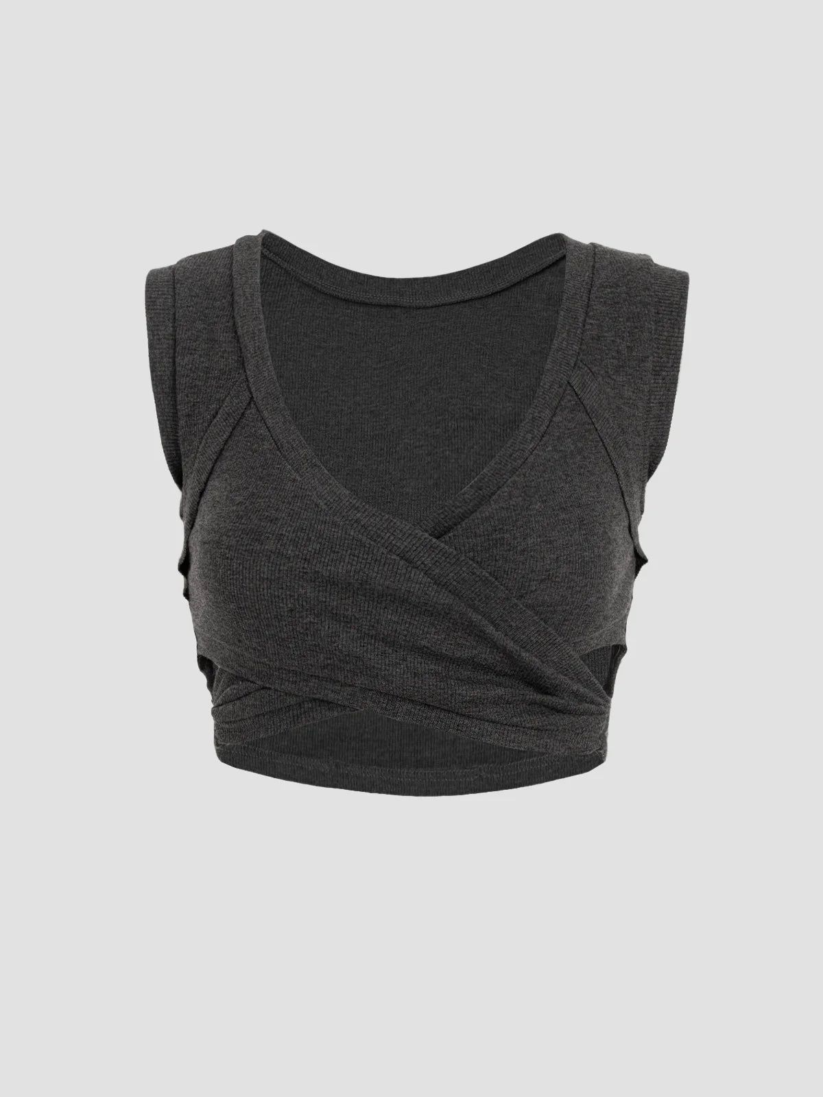 Simple Deep Gray Top Tank Top & Cami