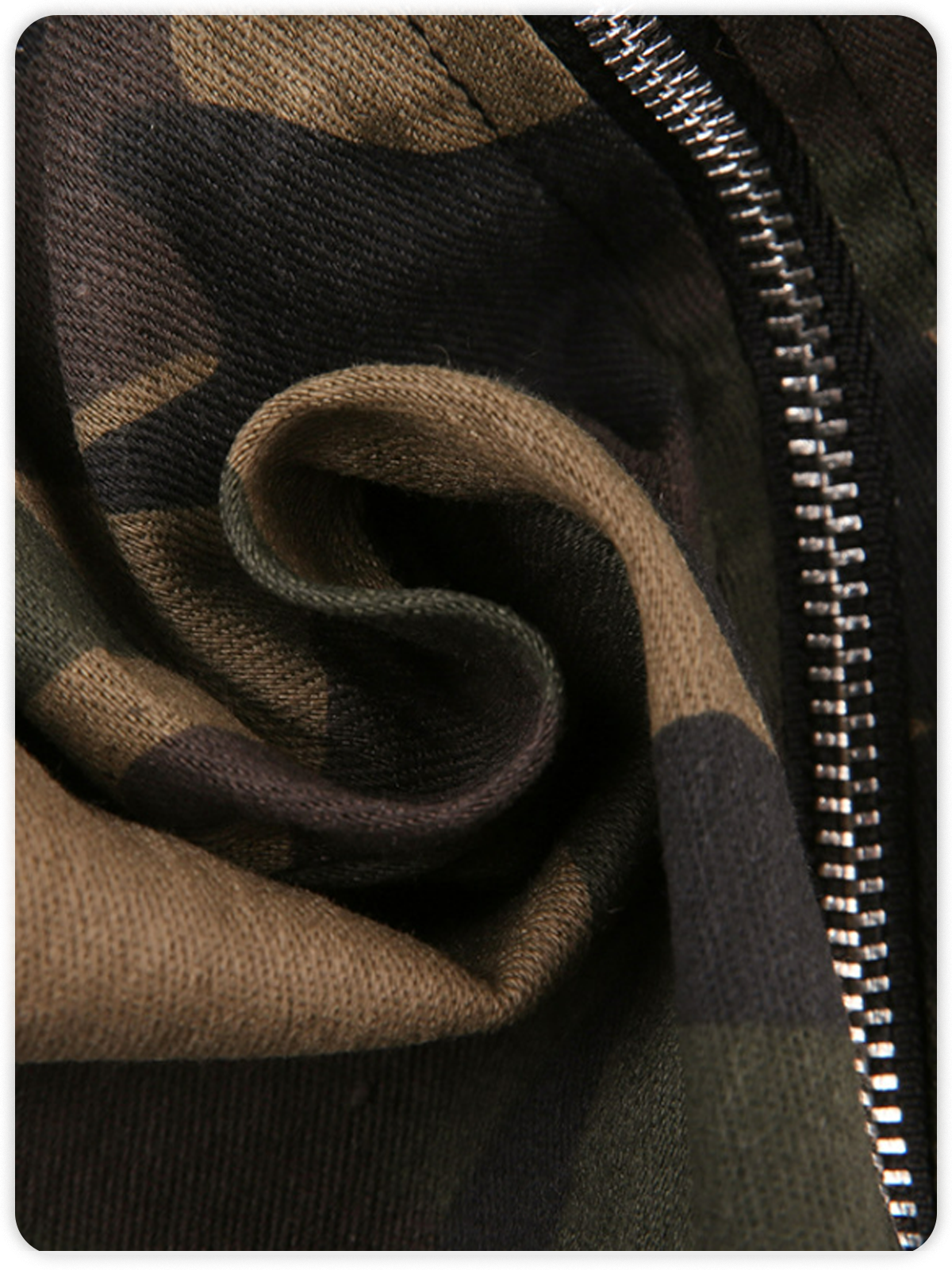 Camouflage Half Turtleneck Camo Tank Top