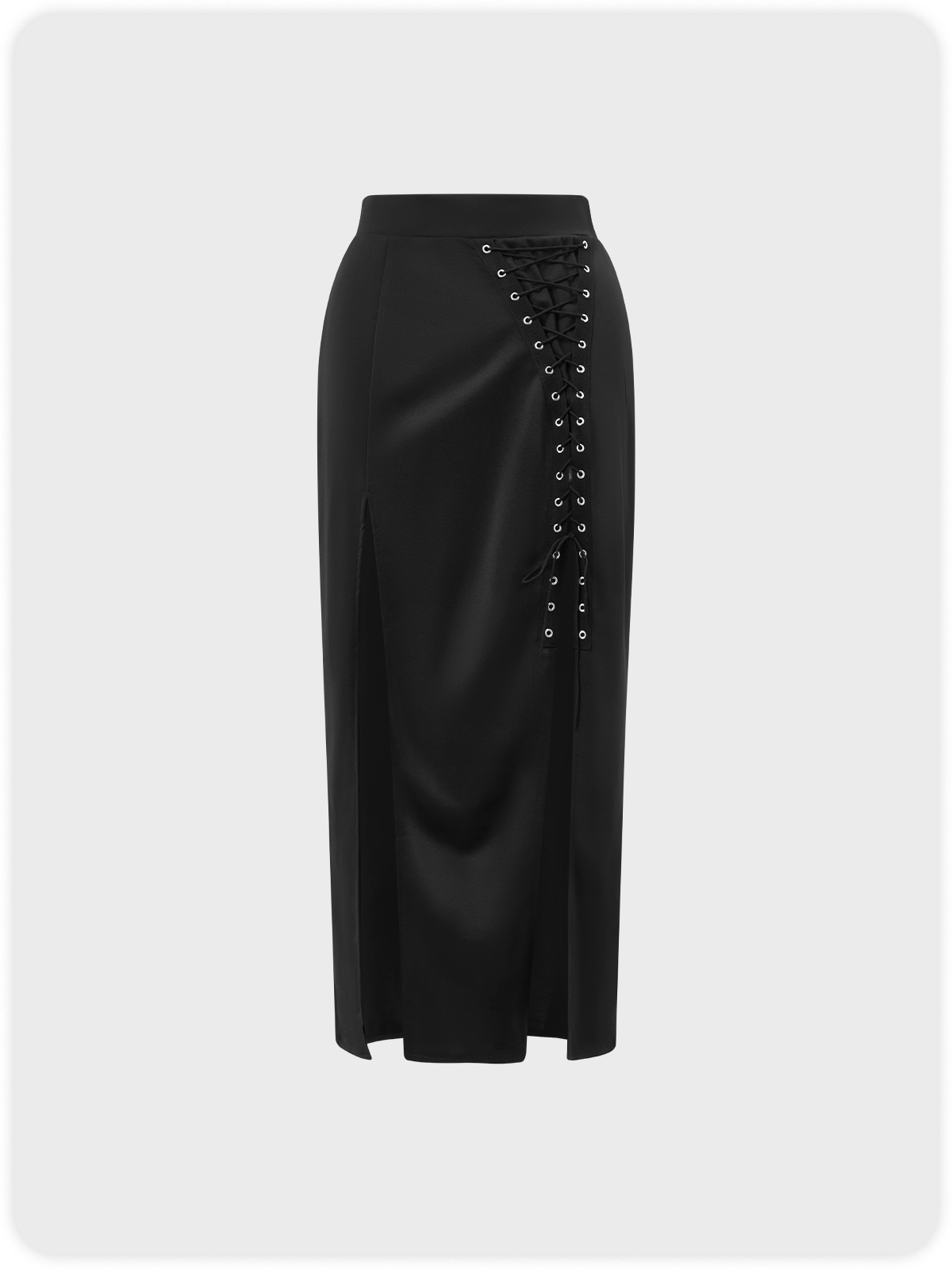 Punk Black Slit Halloween Bottom Skirt