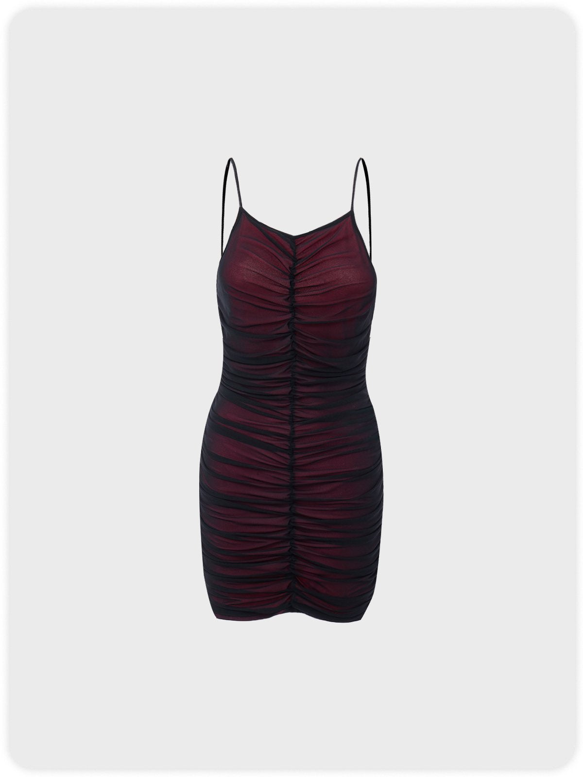 Deep Red Dress Mini Dress