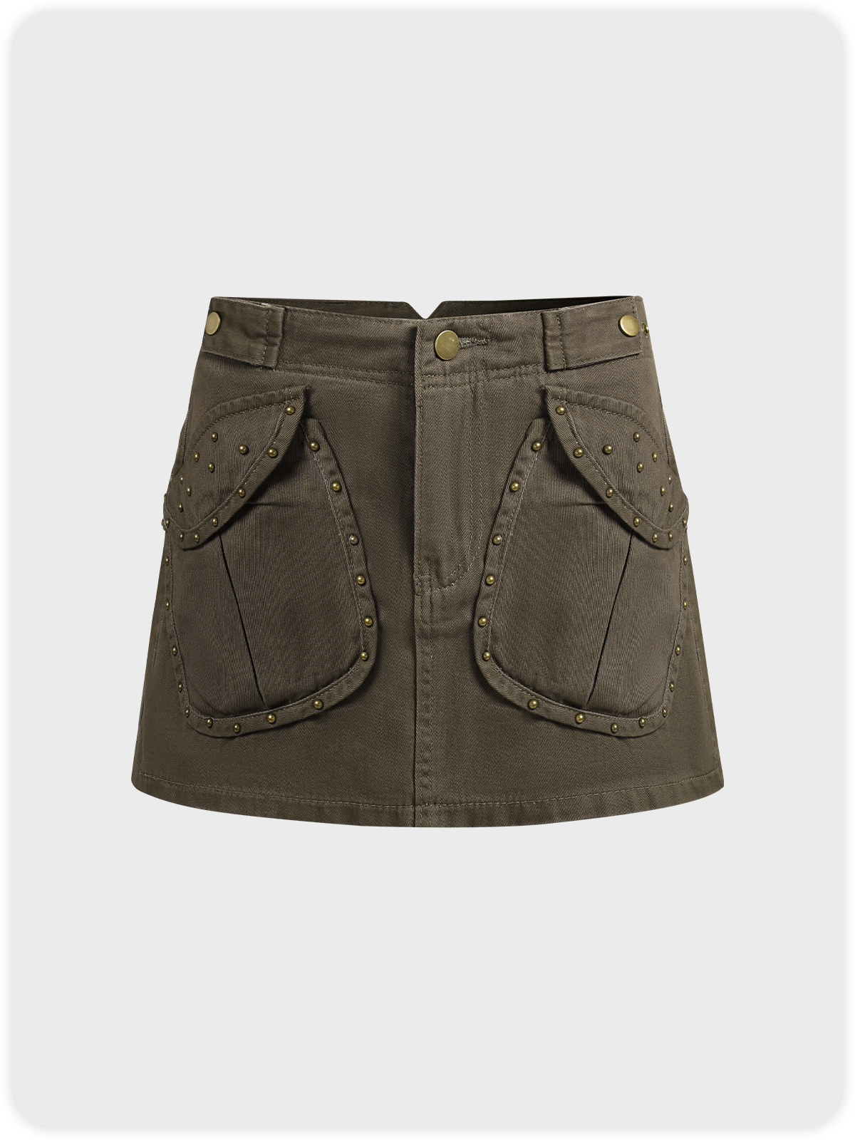 Street Gray Cargo Bottom Skirt