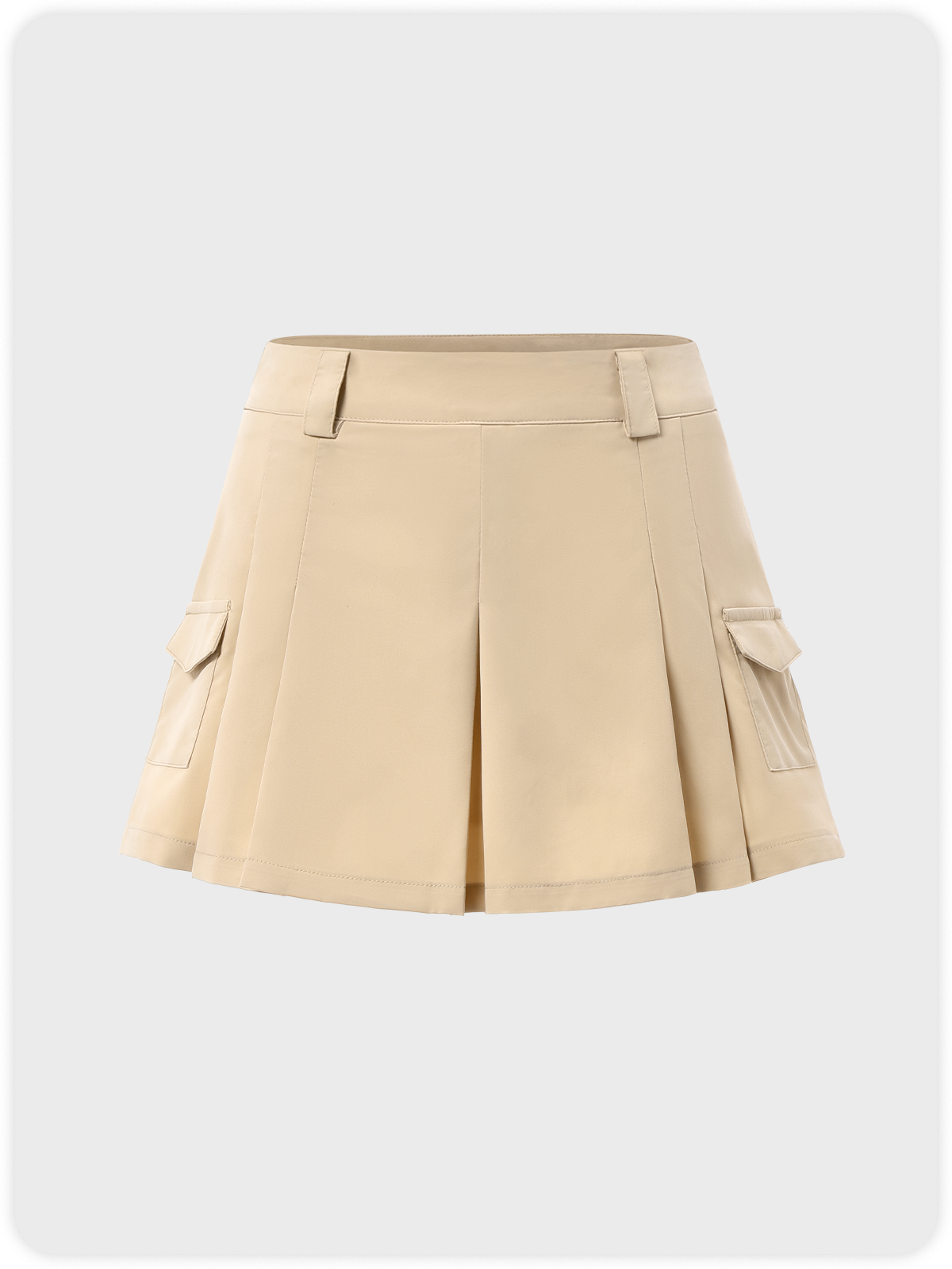 Y2K Casual Khaki Bottom Skirt