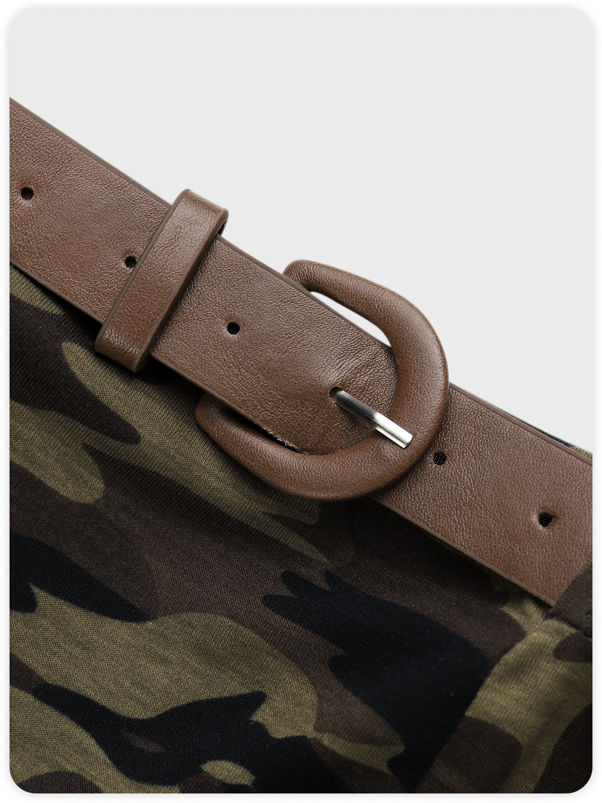 Y2k Camouflage Camouflage Belt Top Women Top