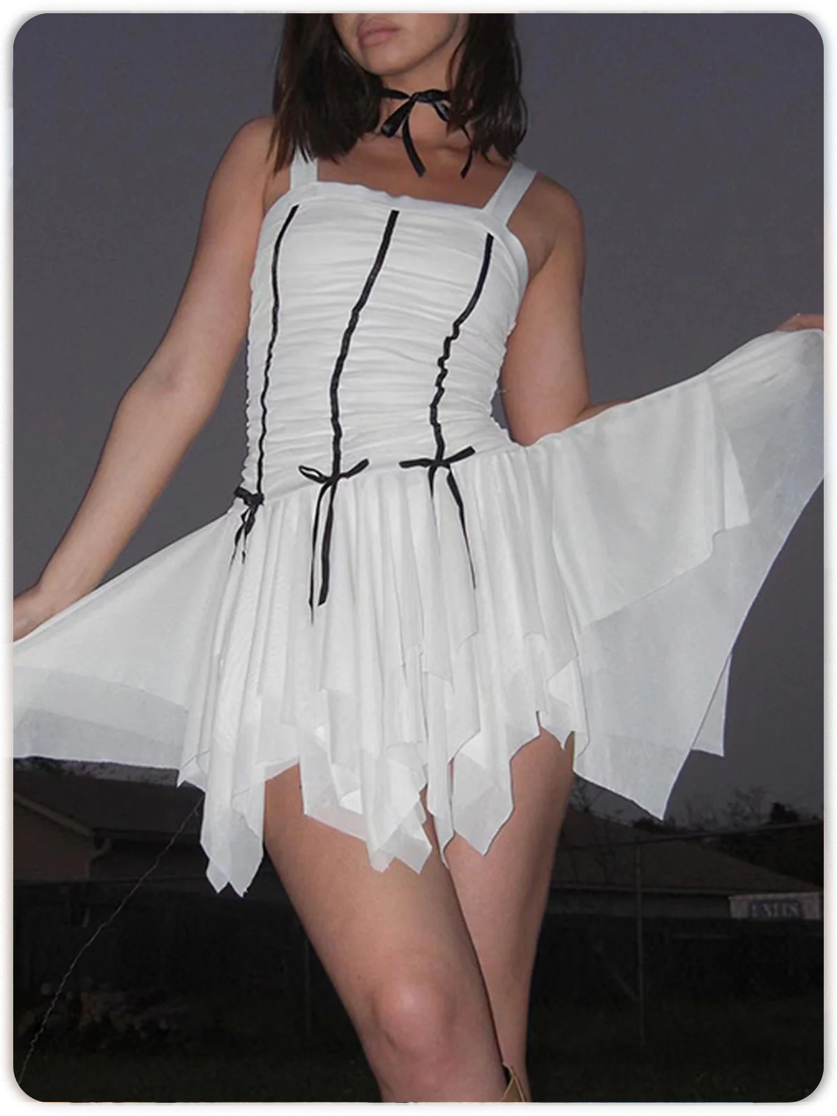 Y2k White Dress Mini Dress