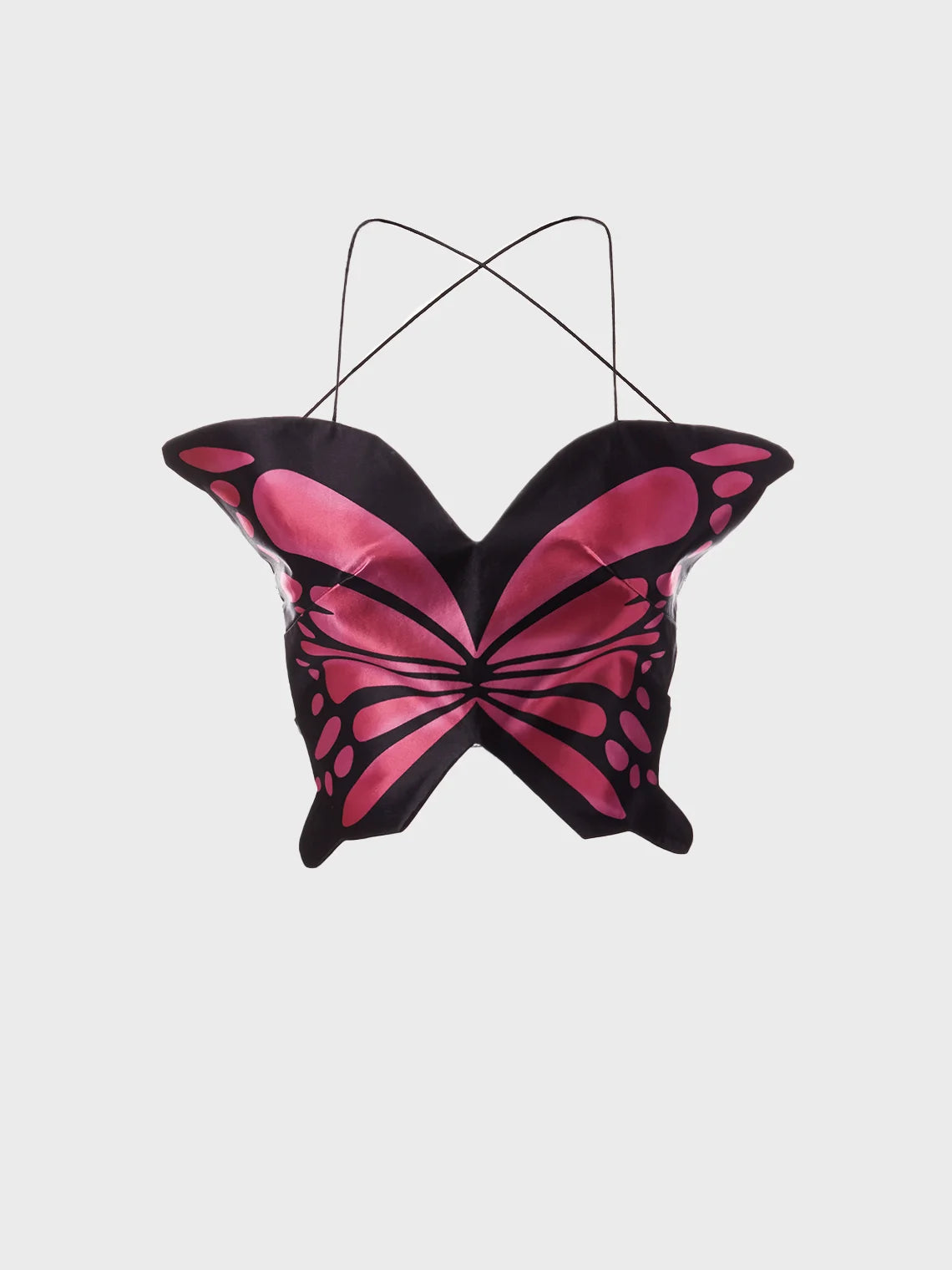 Y2K Pink Butterfly Party Top Tank Top & Cami