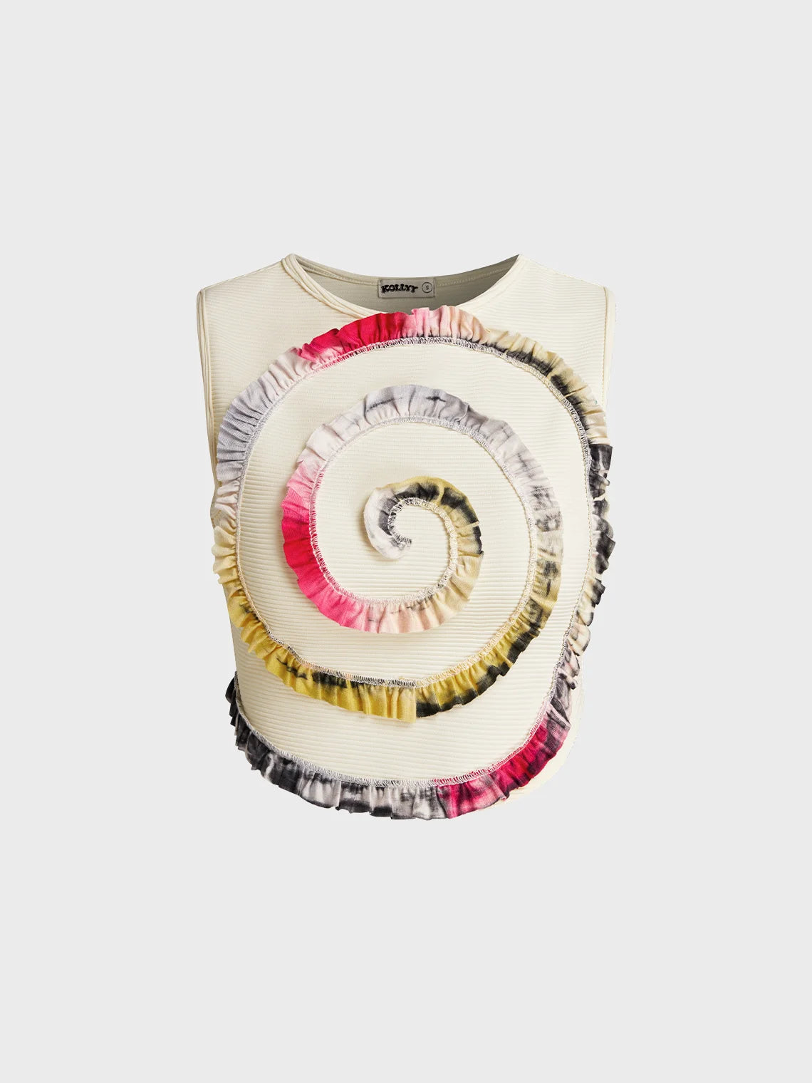 Y2k White Patchwork Top Tank Top & Cami