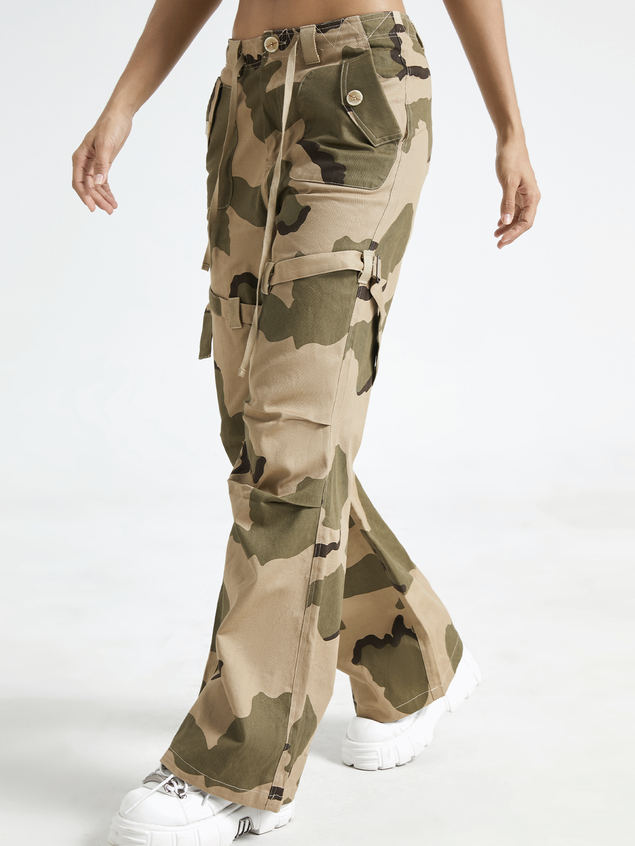 Pockets Cargo Camouflage Camo Pants