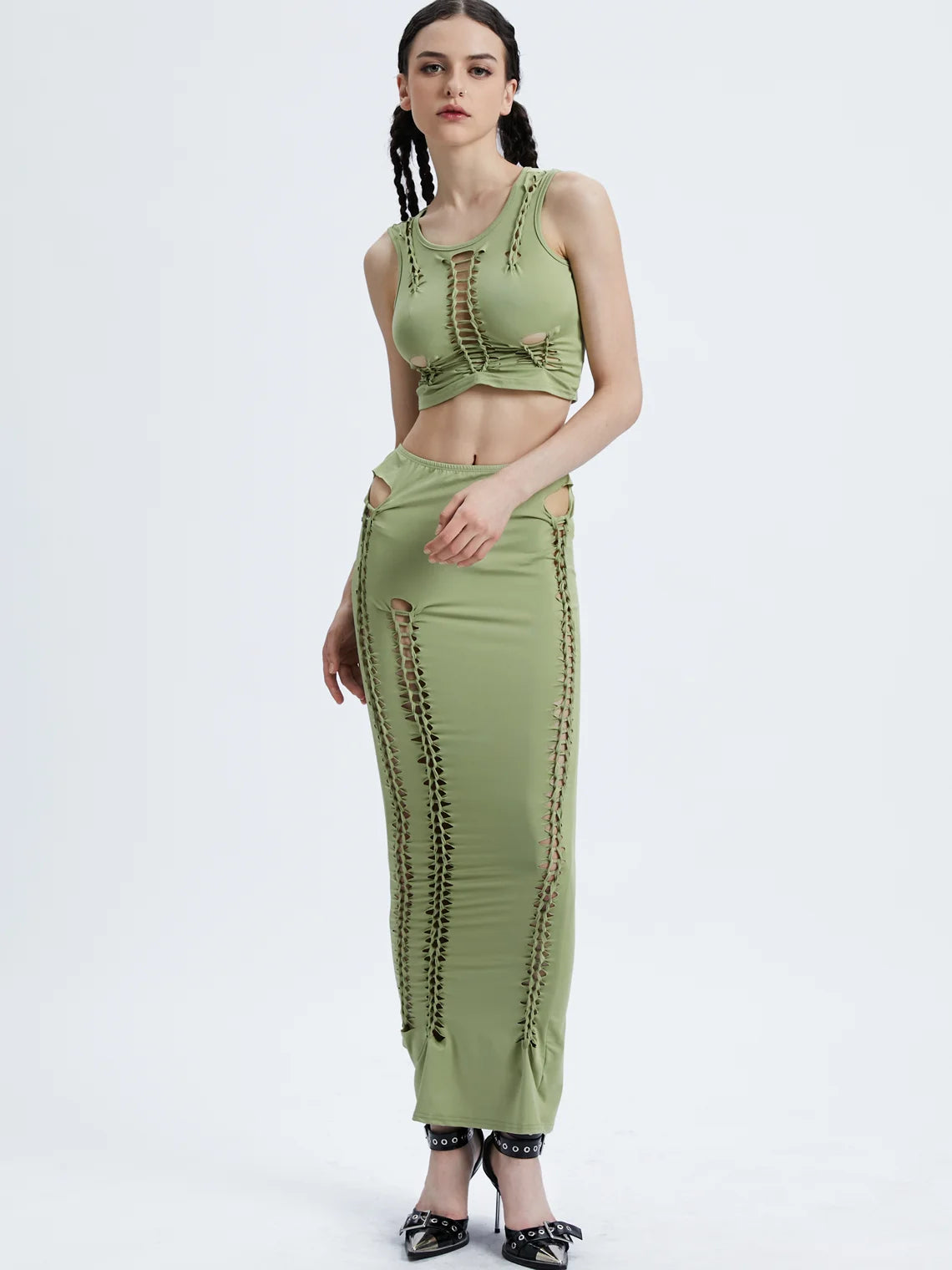 Street Green Two-Piece Set