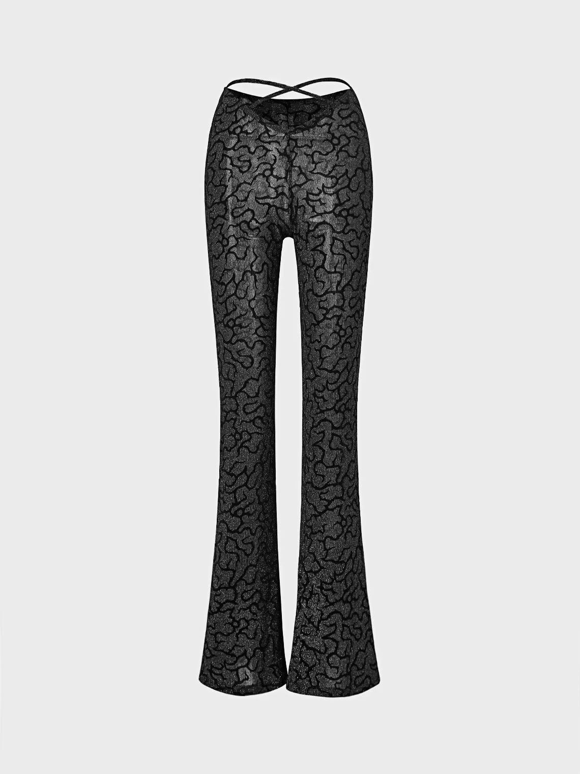 Fashion Black Bottom Pants