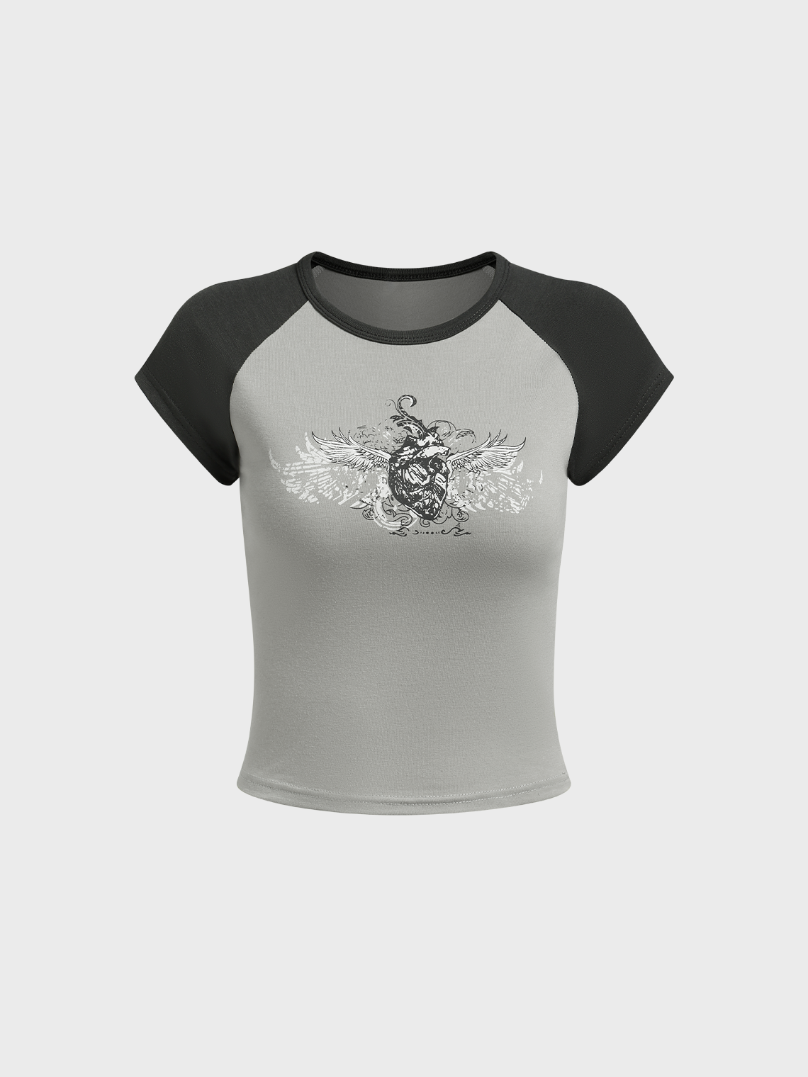 Punk Gray Top T-Shirt