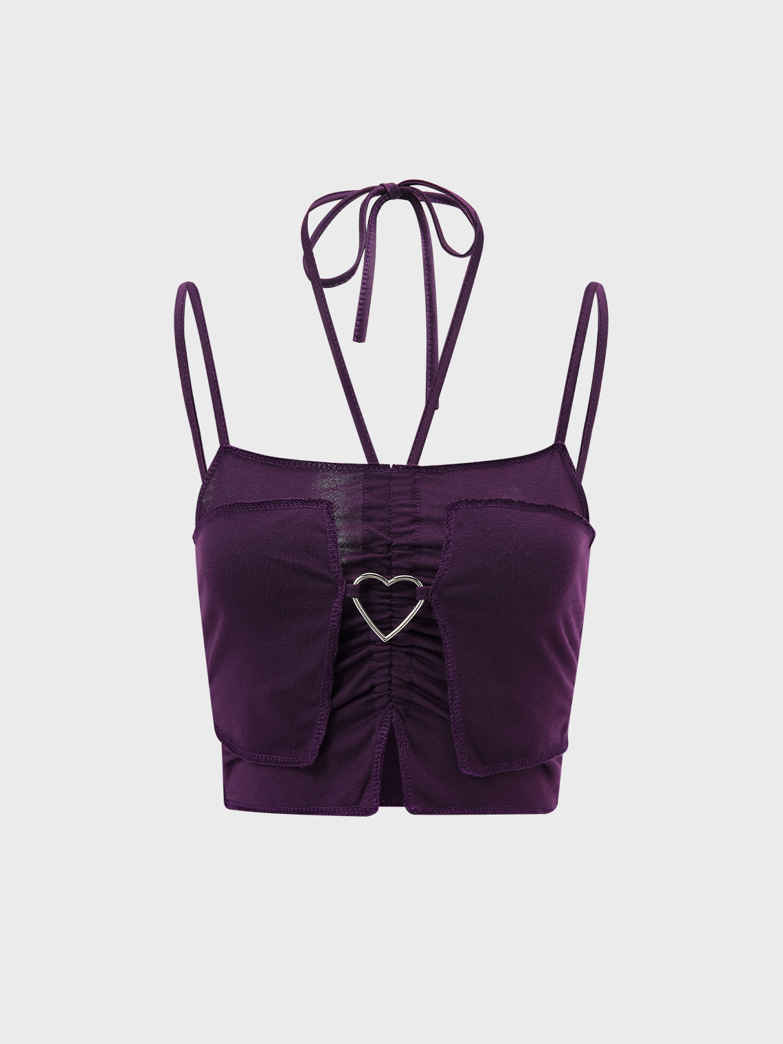 Fashion Purple Top Tank Top & Cami