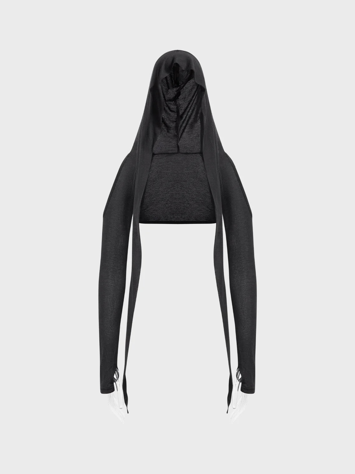 Hoodie Plain Long Sleeve Shirt