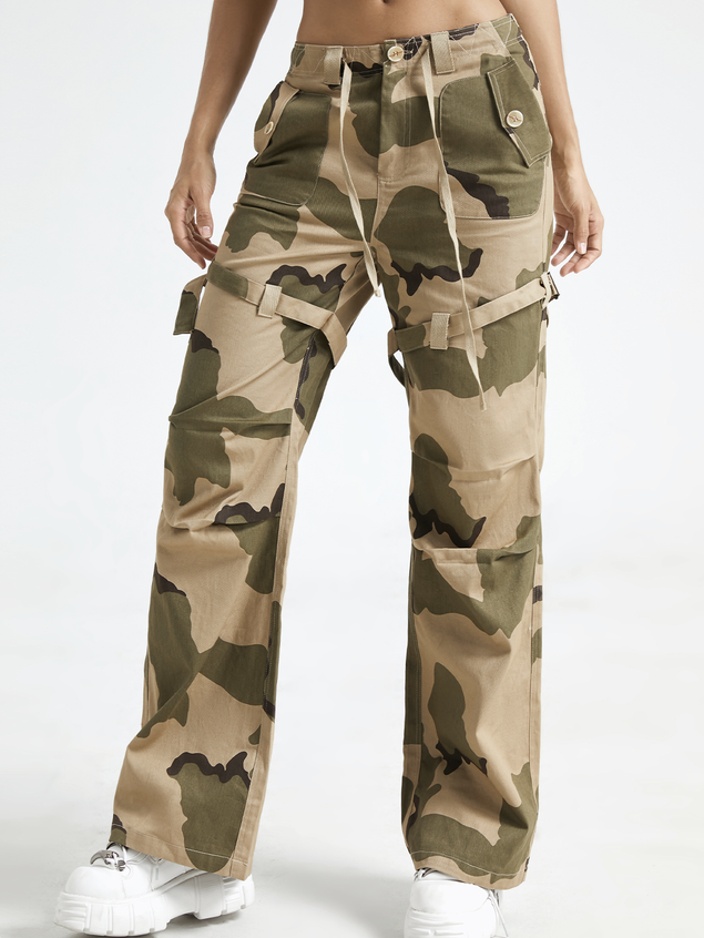 Pockets Cargo Camouflage Camo Pants