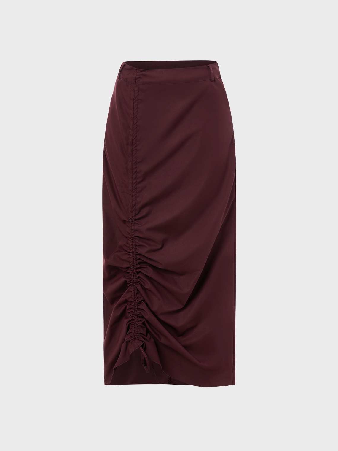 Street Purple Wrinkle Aymmetrical Desig Bottom Skirt