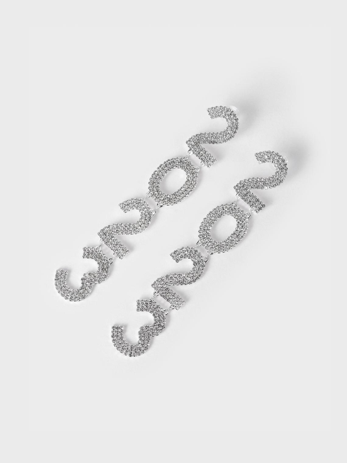 Y2K Silver Accessory Earrings