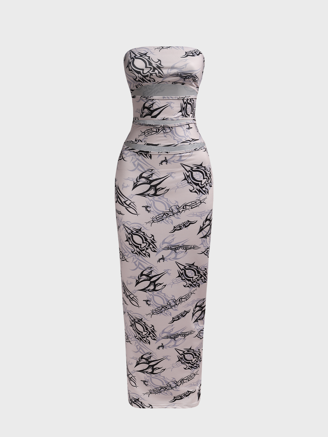 Random Print Y2K Tight Dress