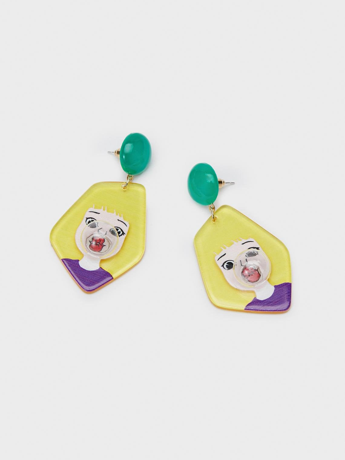 Sweet Yellow Accessory Earrings