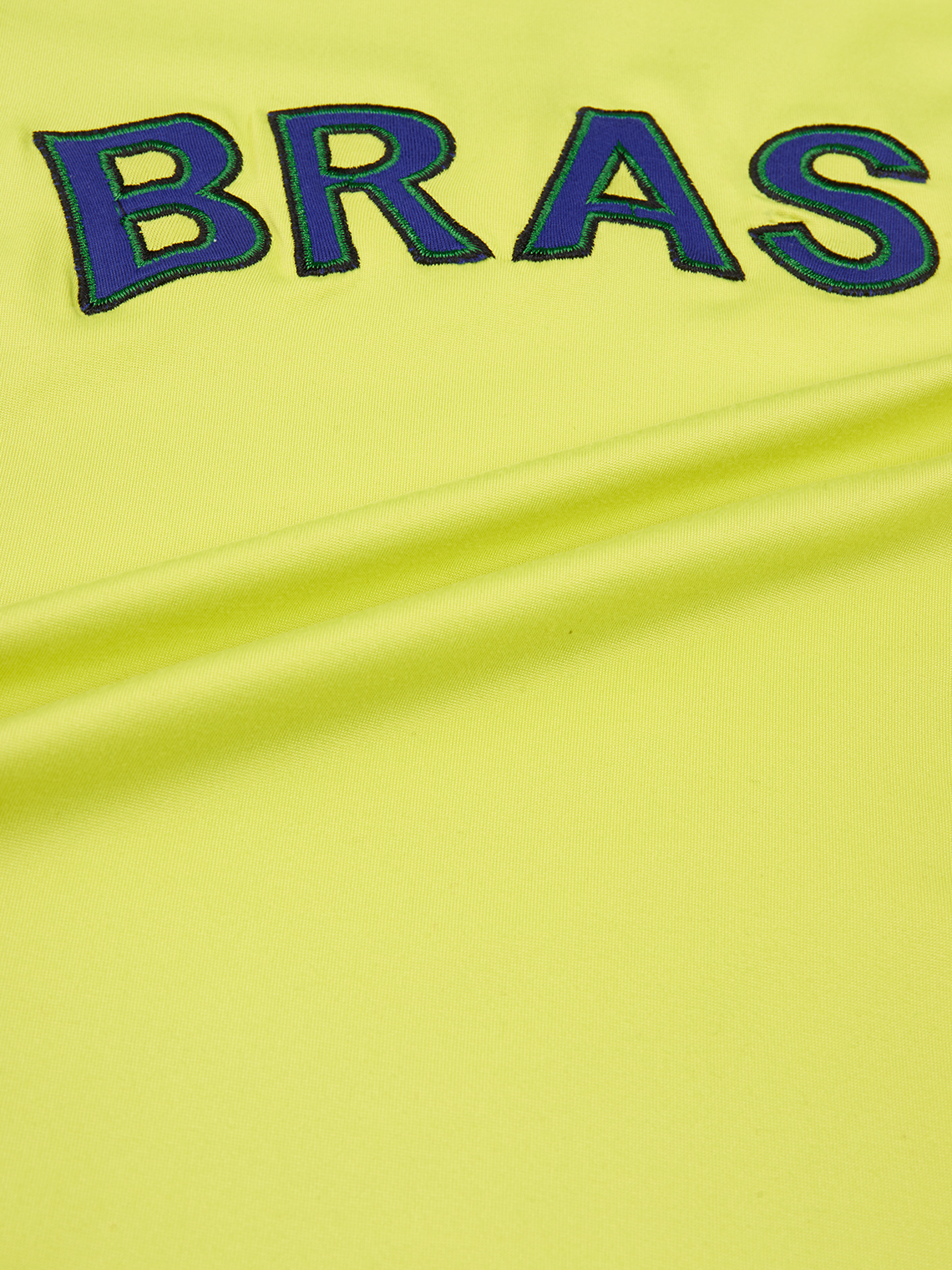 Brasil Crew Neck Color Block Short Sleeve T-Shirt