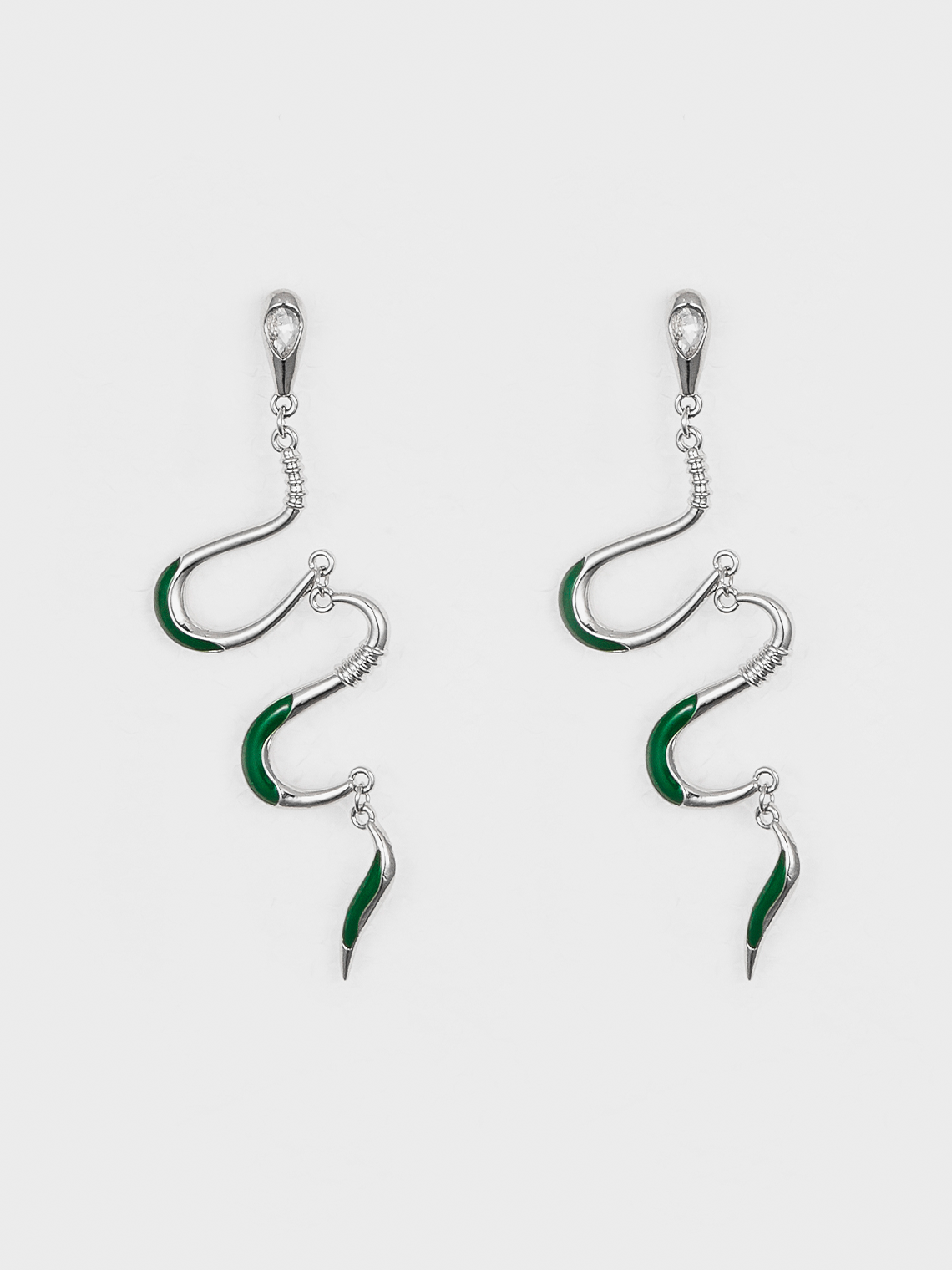 Street Silver Accessory Earrings