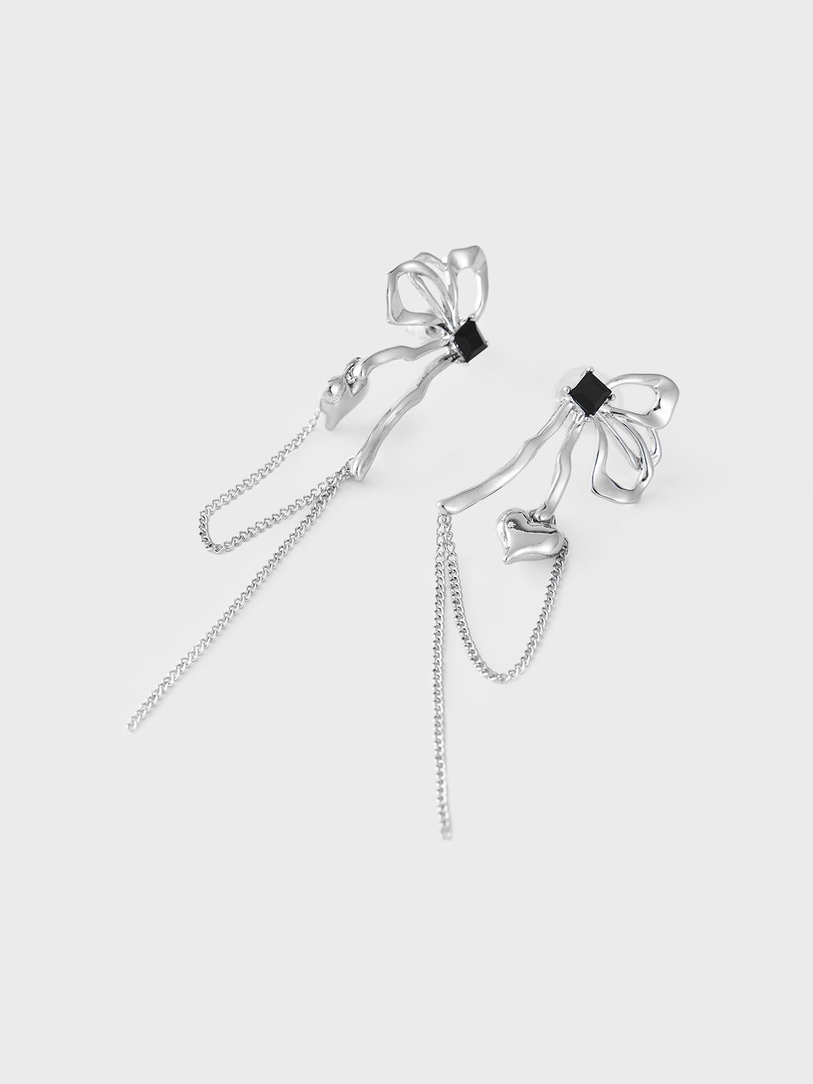 Y2K Silver Accessory Earrings