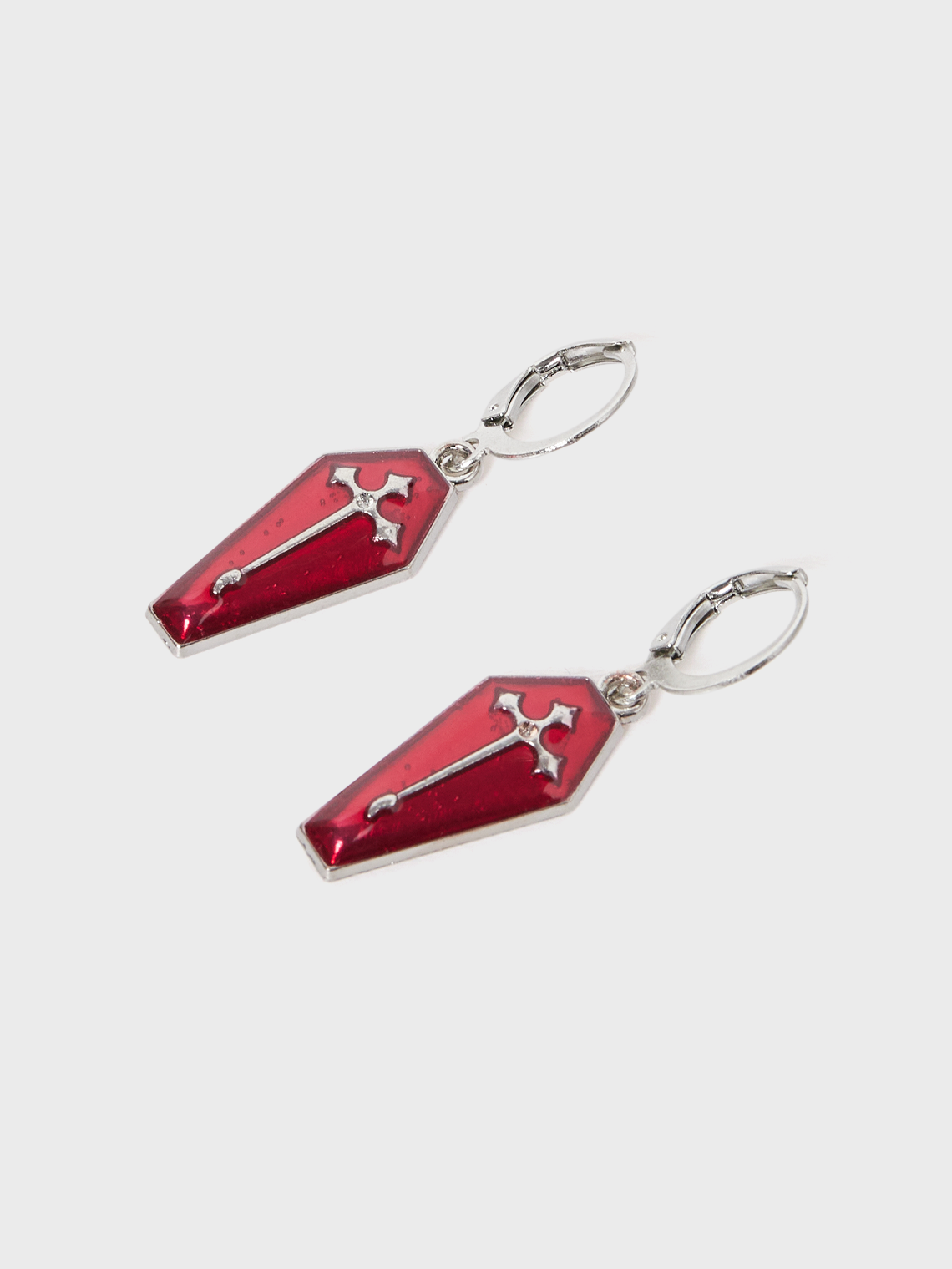 Punk Red Accessory Earrings