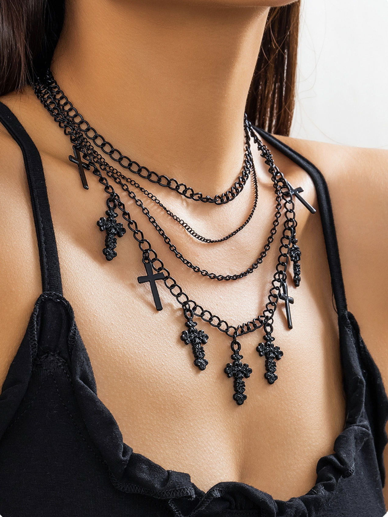 Metal Cross Necklace