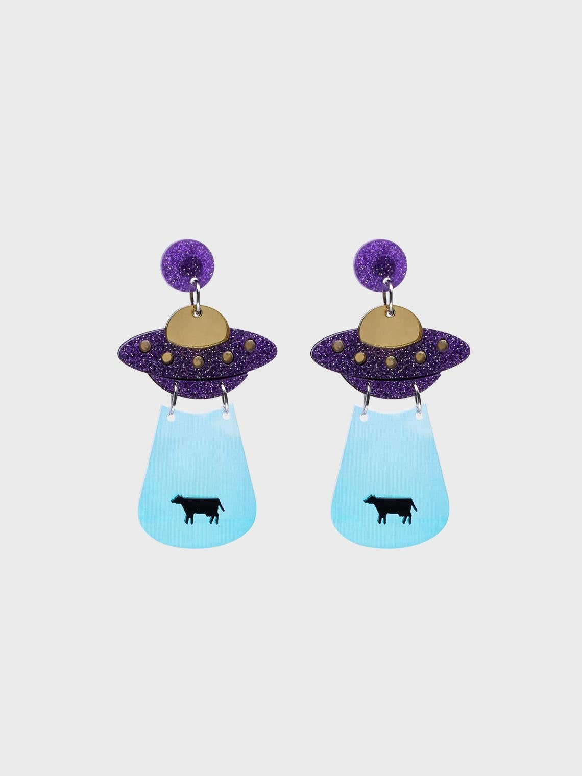 Street Purple Accessory Earrings