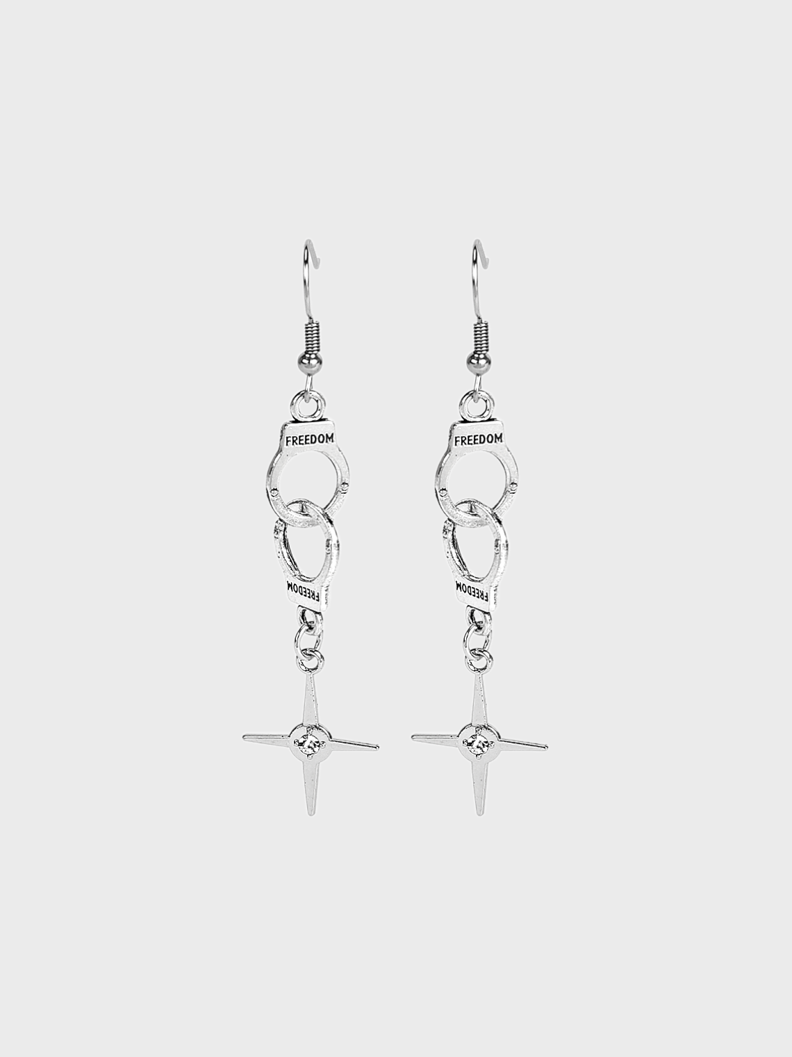 Street Silver Accessory Earrings