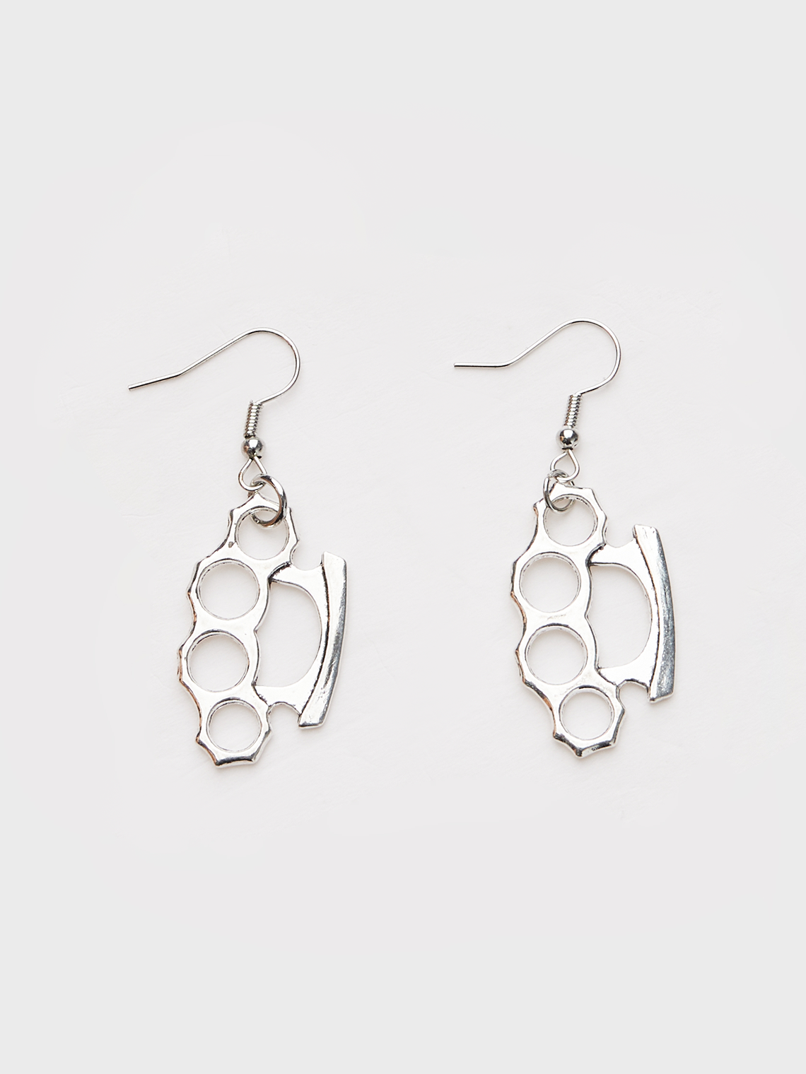 Punk Silver Accessory Earrings