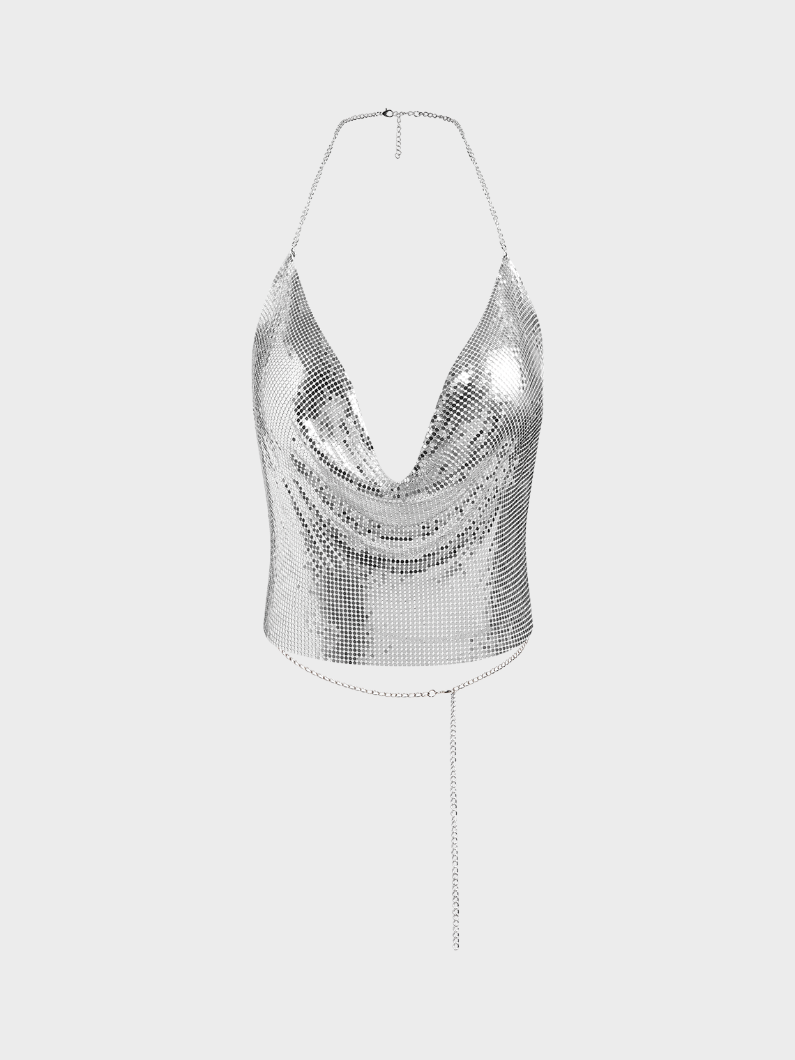 Sliver Halter Plain Cami Top