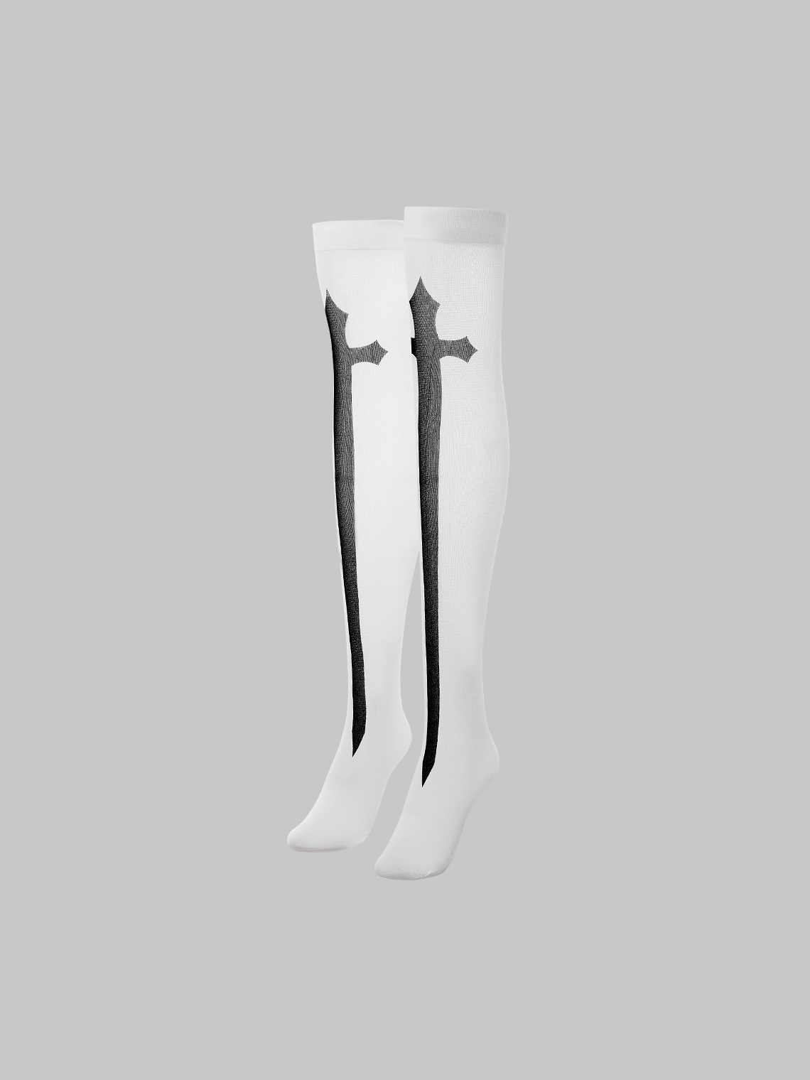 Punk White Accessory Socks