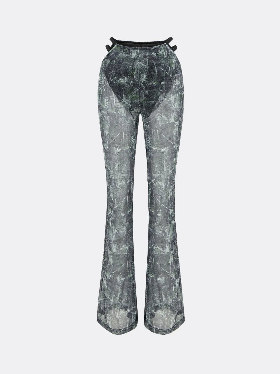 Y2K Gray Bottom Pants