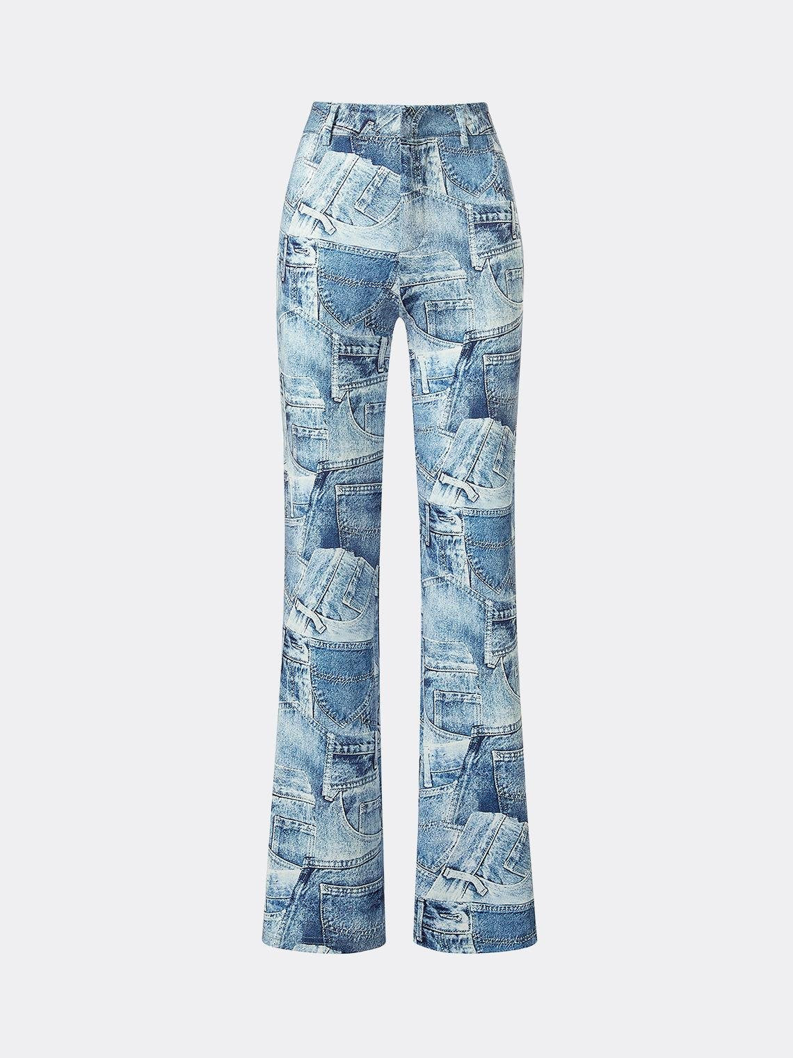 Casual Light Blue Bottom Jeans